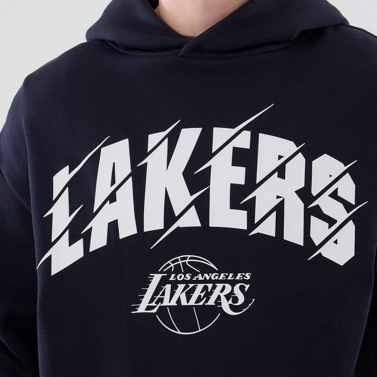 Mikina NEW ERA LA Lakers NBA Core Plus Navy Pullover Hoodie tmavomodrá