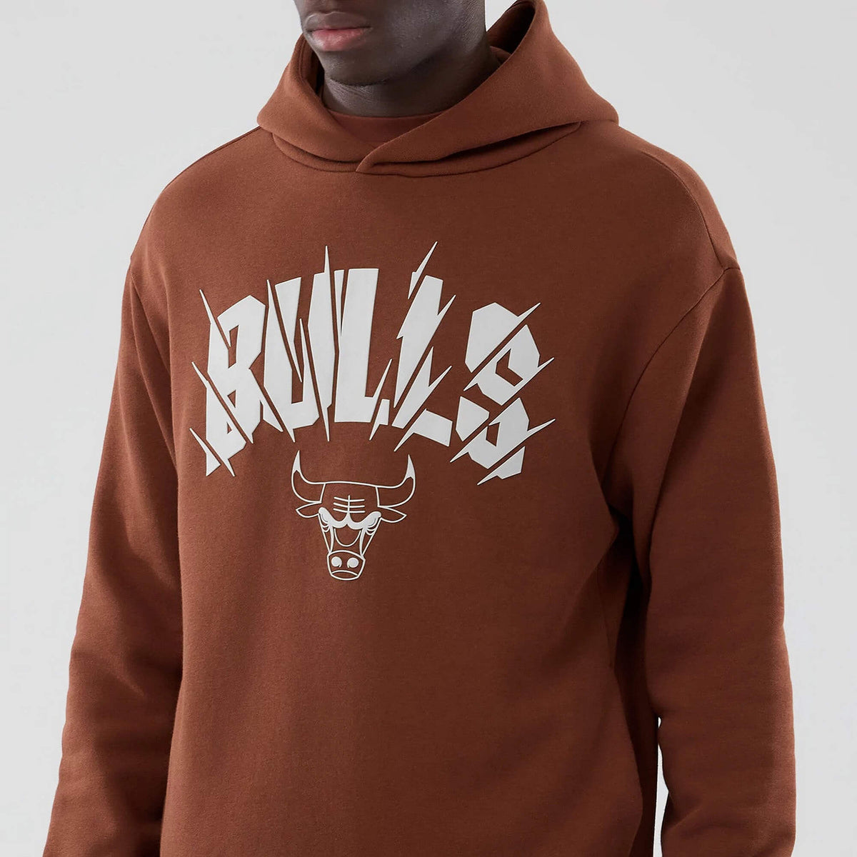 Mikina NEW ERA Chicago Bulls NBA Core Plus Brown Pullover Hoodie hnedá