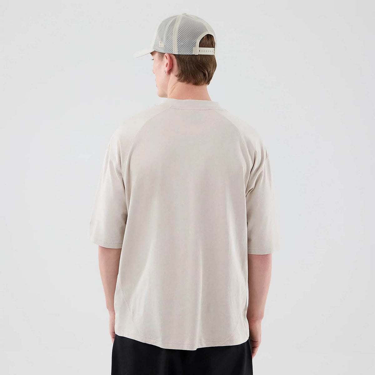 Tričko NEW ERA Seattle Mariners MLB Graphic Cream Boxy T-Shirt krémové