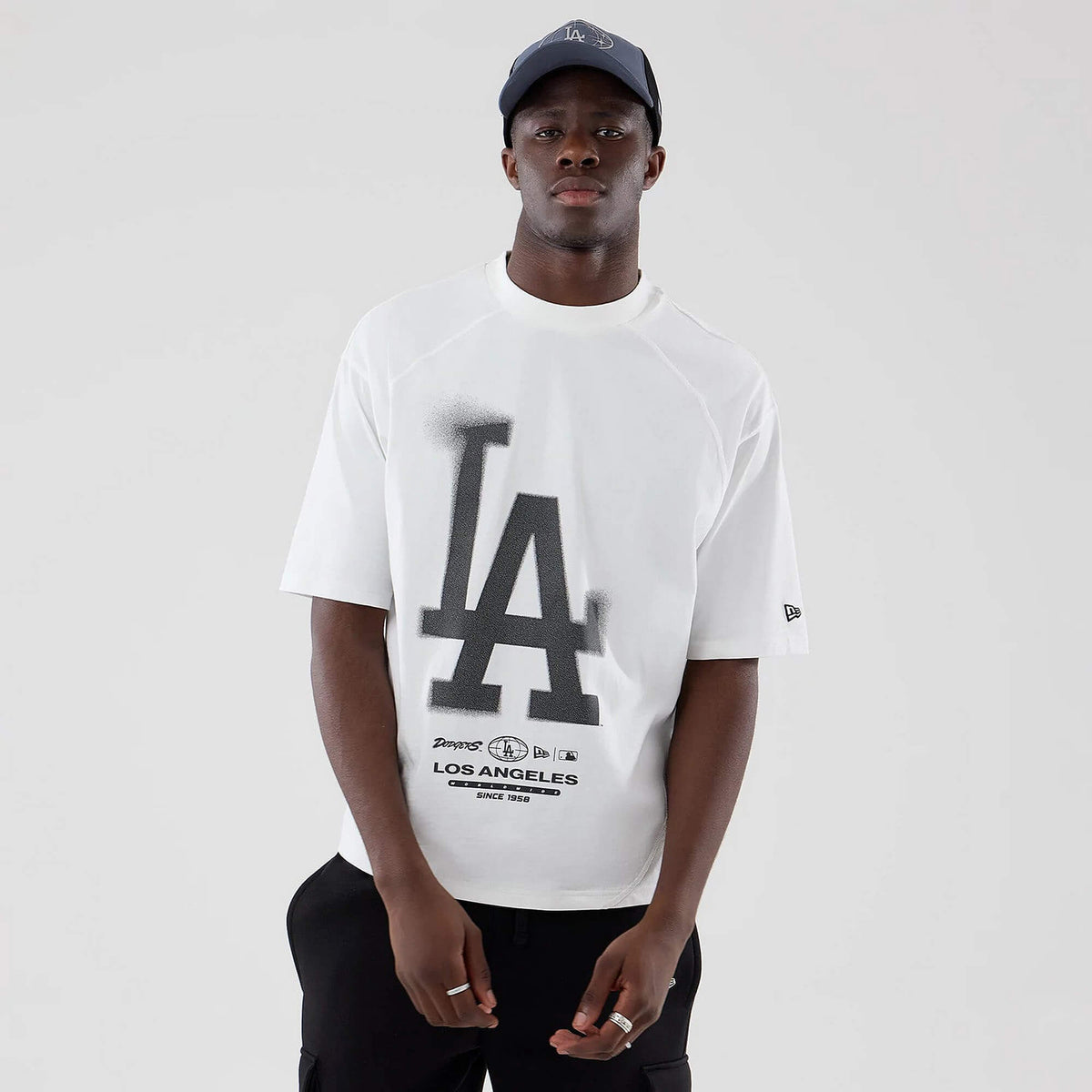 Tričko NEW ERA LA Dodgers MLB Graphic White Boxy T-Shirt biele