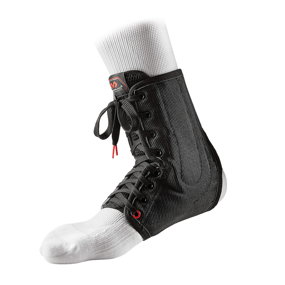 Šnurovacia ortéza na členok McDavid 199 Ankle Brace Lace-Up with Stays čierna