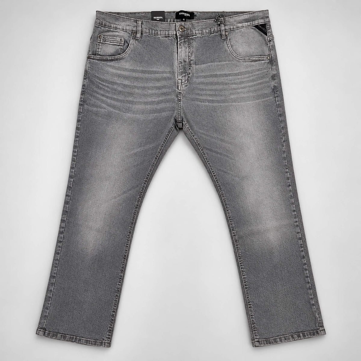 Džínsy Kangol Zanie Plus Jeans Grey Wash šedé