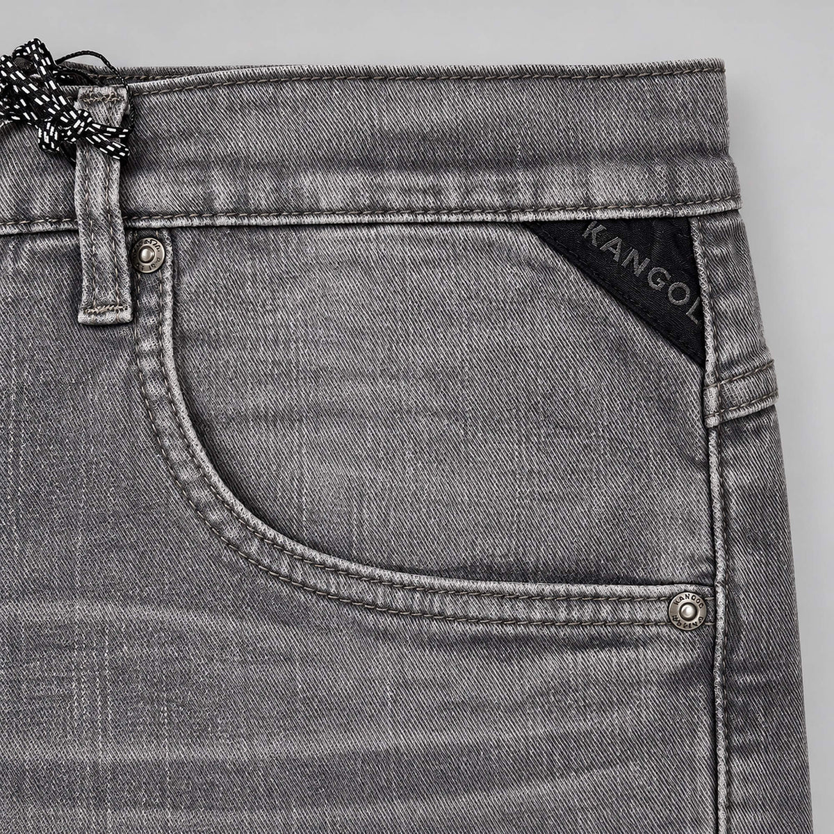 Džínsy Kangol Zanie Plus Jeans Grey Wash šedé