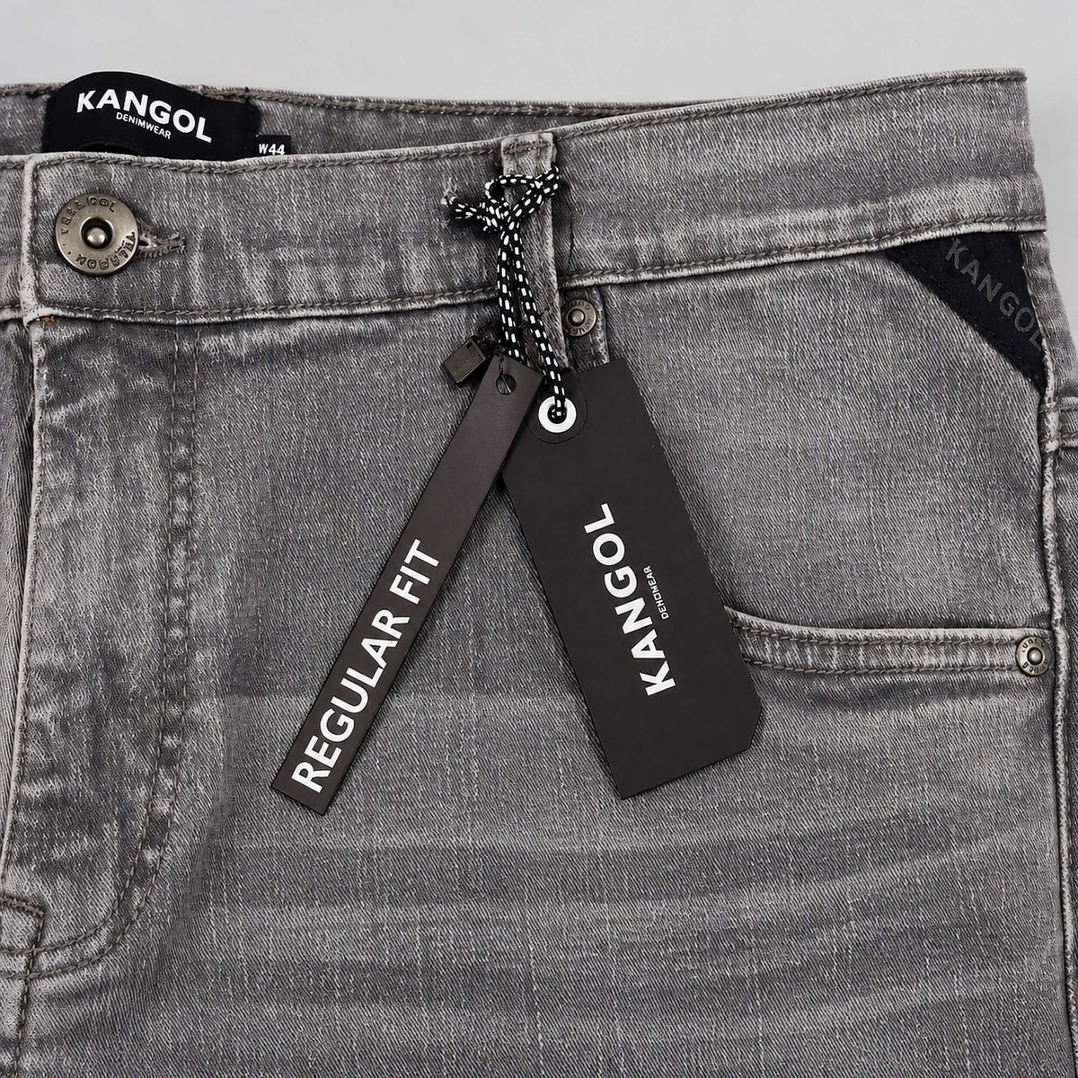 Džínsy Kangol Zanie Plus Jeans Grey Wash šedé