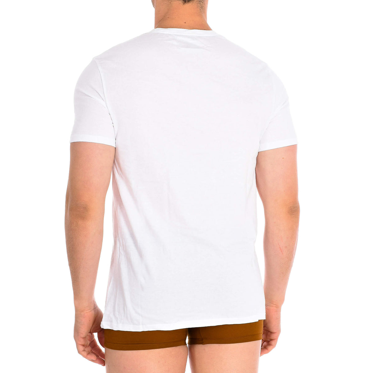 Pánske bavlnené tričká Champion 2 T-Shirts Round Neck biele