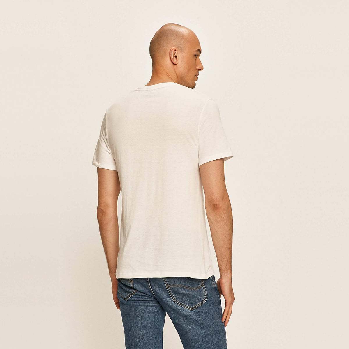 Pánske bavlnené tričká Champion 2 T-Shirts Round Neck biele