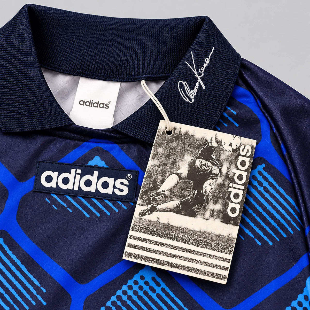 Brankársky dres ADIDAS Oliver Kahn Shirt tmavomodro-modrý
