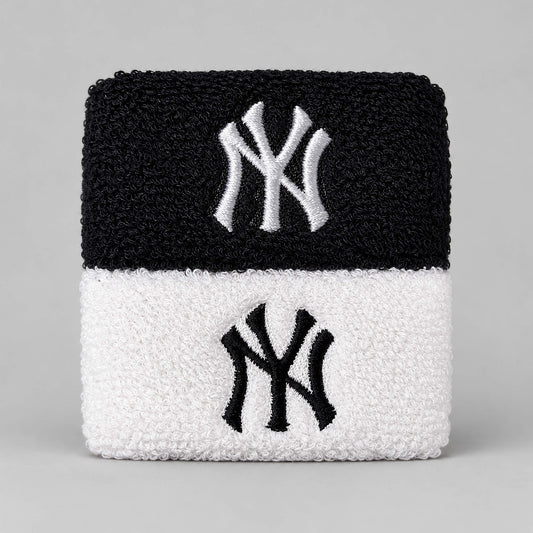 Potítka MLB New York Yankees CHAIN CAPTAIN s logom NY čierno-biele