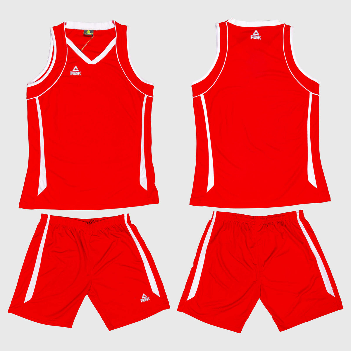 Dámska basketbalová súprava PEAK Basketball Uniform červeno-biela