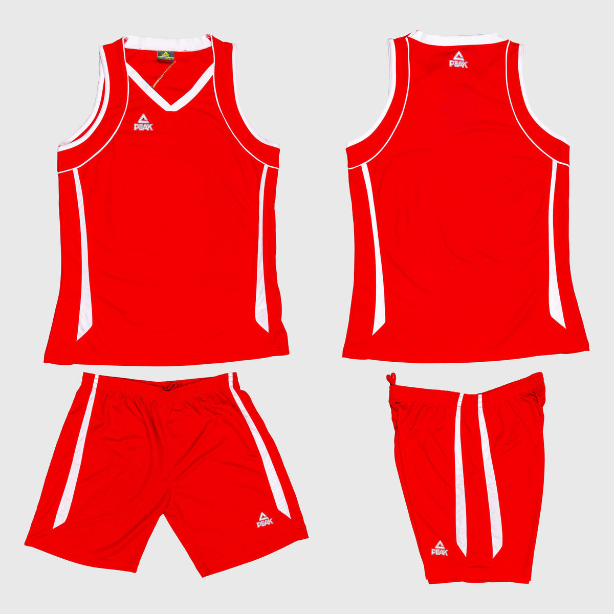 Dámska basketbalová súprava PEAK Basketball Uniform červeno-biela