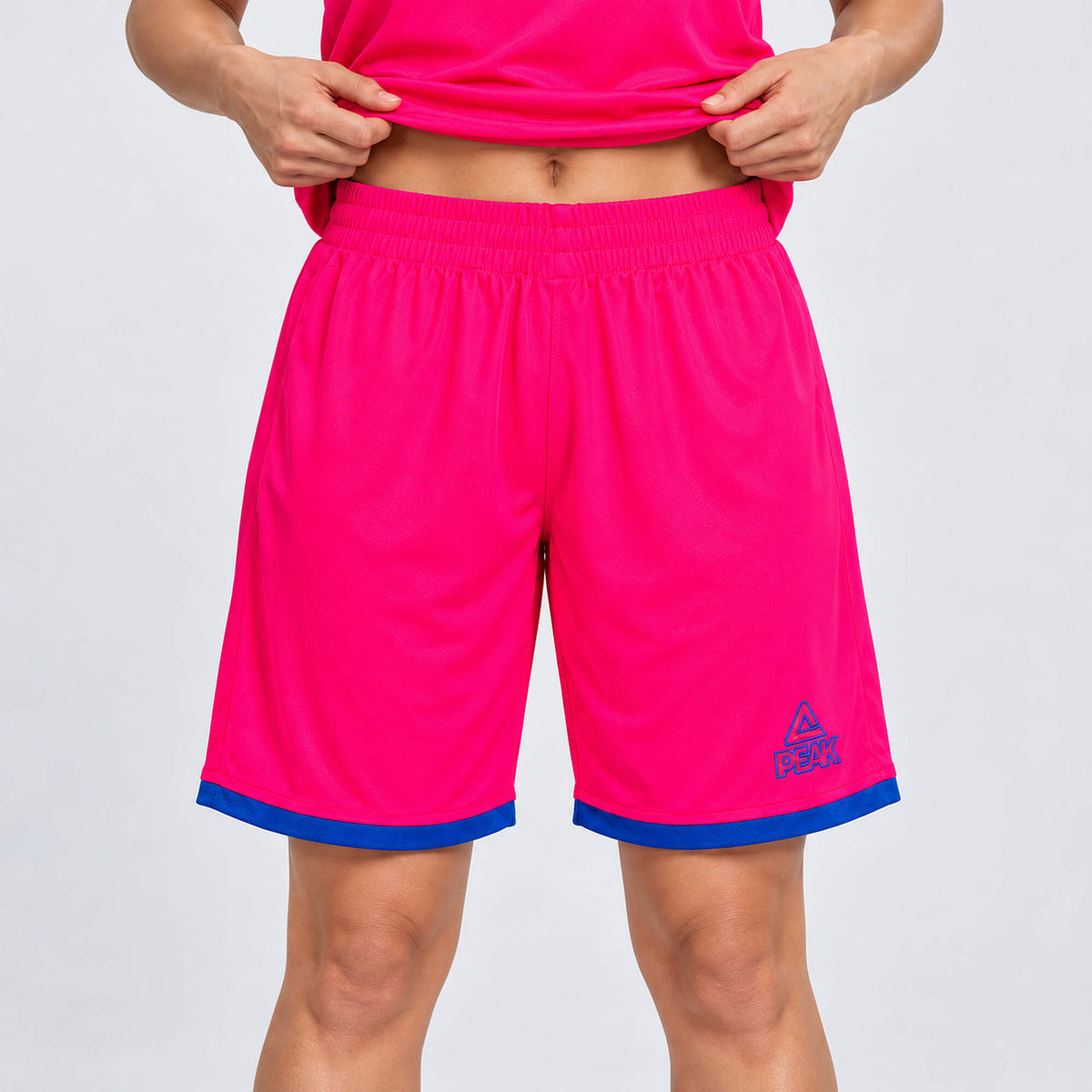 Dámska basketbalová súprava PEAK Basketball Uniform ružovo-modrá