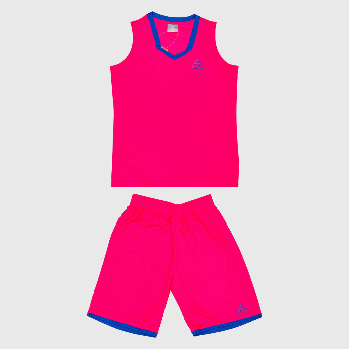 Dámska basketbalová súprava PEAK Basketball Uniform ružovo-modrá