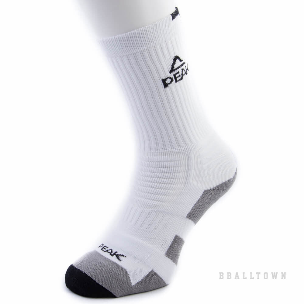 Basketbalové ponožky PEAK Basketball Socks bielo-sivé