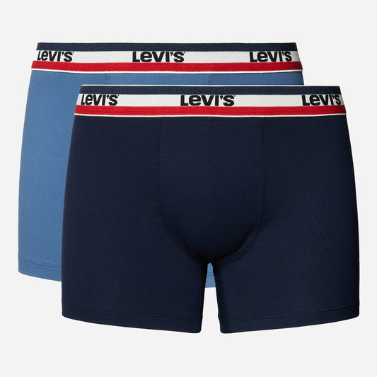 Súprava 2 kusov boxeriek Levi's® Sprtswr Logo Boxer Brief 2P modré