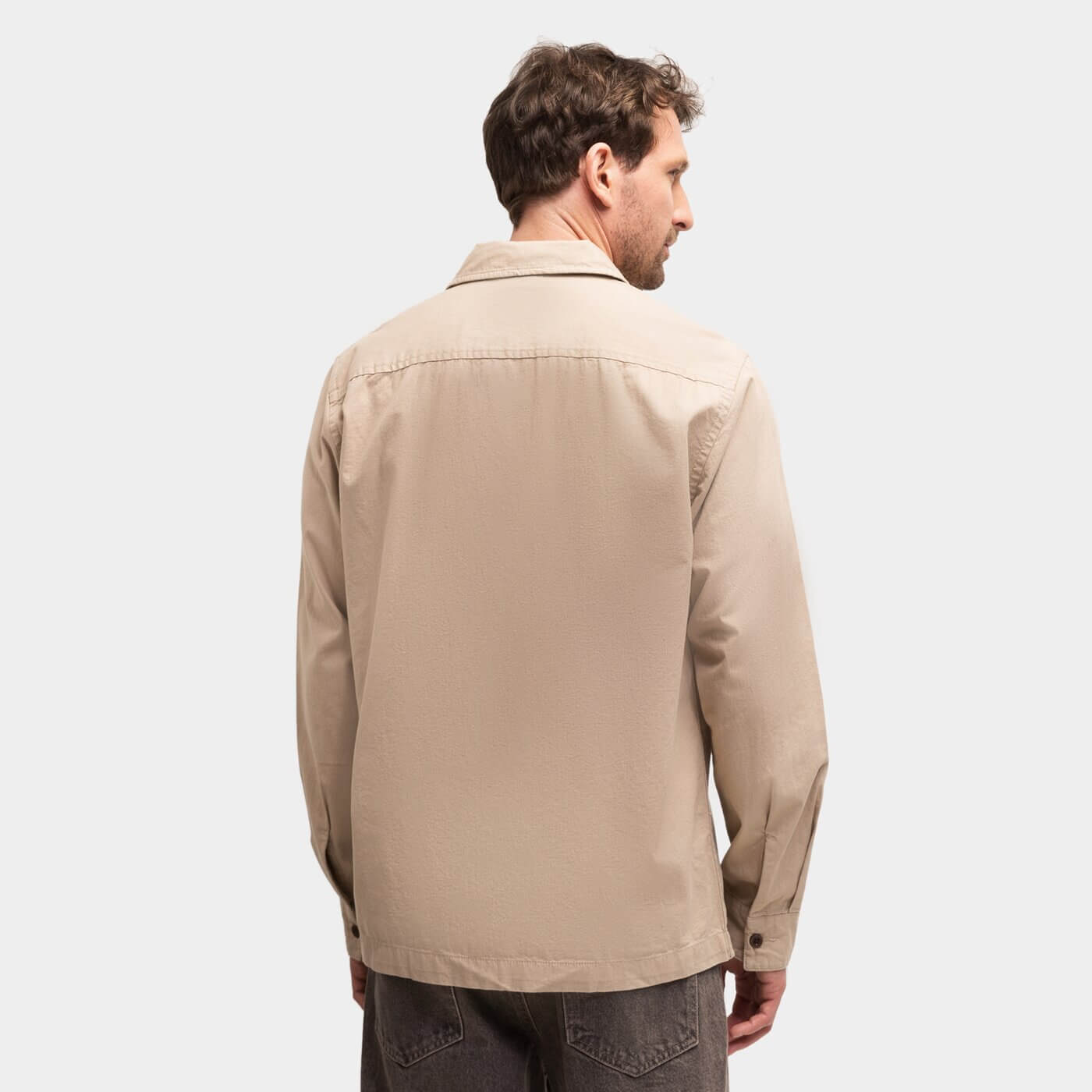Pánska košeľa Timberland Work For The Future - Roc Workwear Overshirt béžová