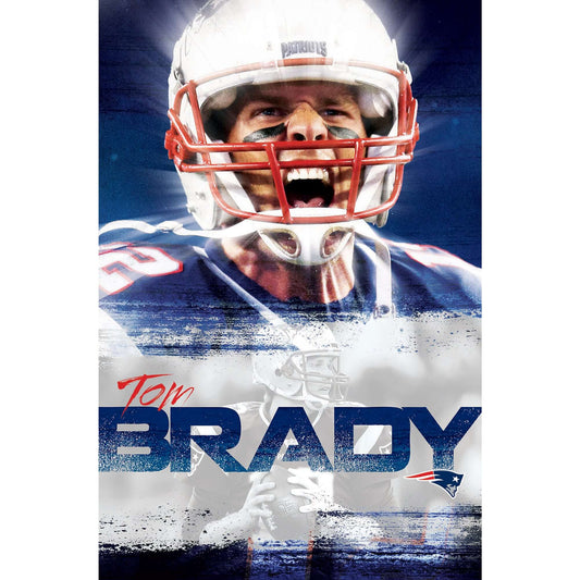 Plagát NFL Poster New England Patriots Tom Brady