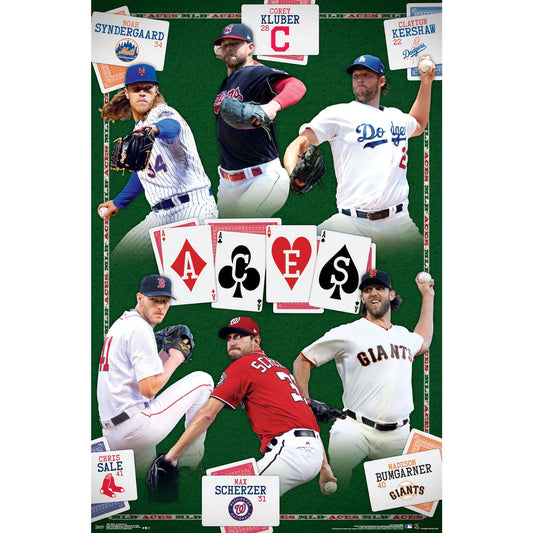 Plagát MLB Poster - Ace Pitchers