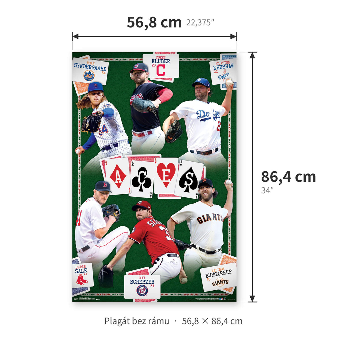 Plagát MLB Poster - Ace Pitchers