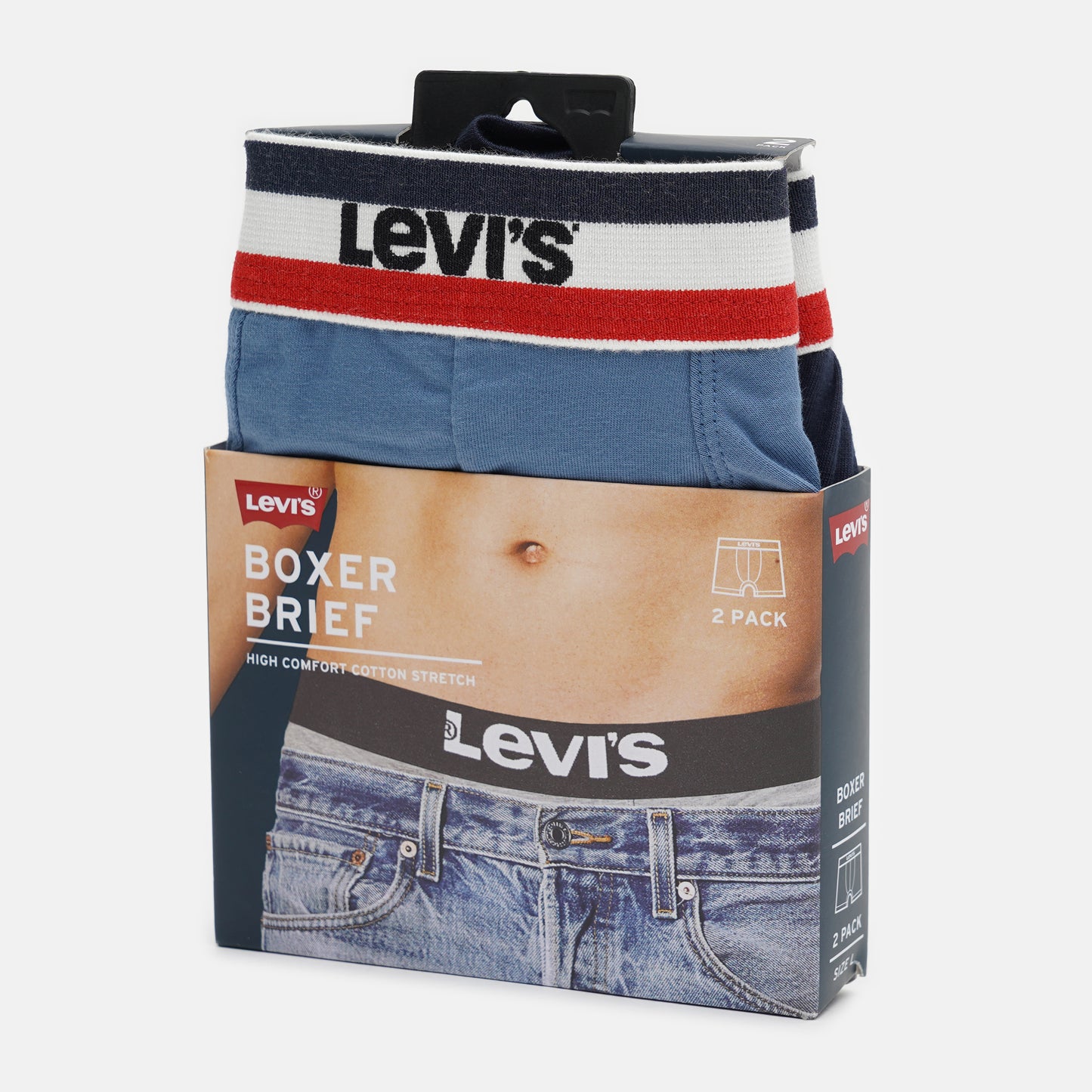 Súprava 2 kusov boxeriek Levi's® Sprtswr Logo Boxer Brief 2P modré