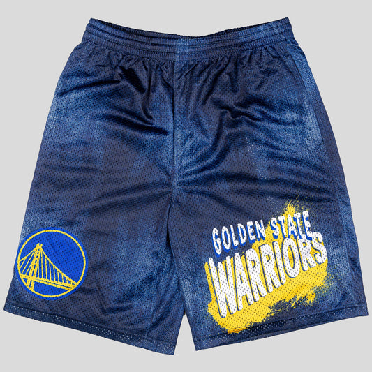 Detské basketbalové šortky Outerstuff NBA Heating Up' Short Golden State Warriors (od 8 do 20 rokov) modré