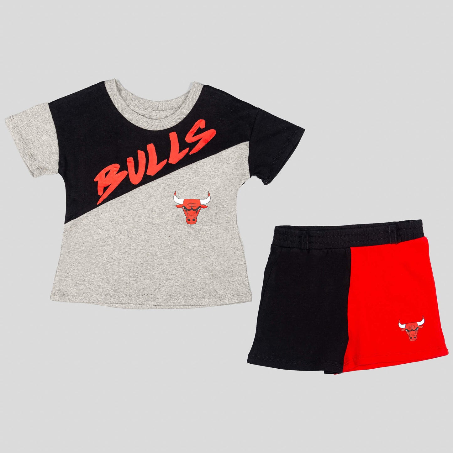 Detská súprava Outer Stuff NBA Super Star Short Set Chicago Bulls Grey šedá