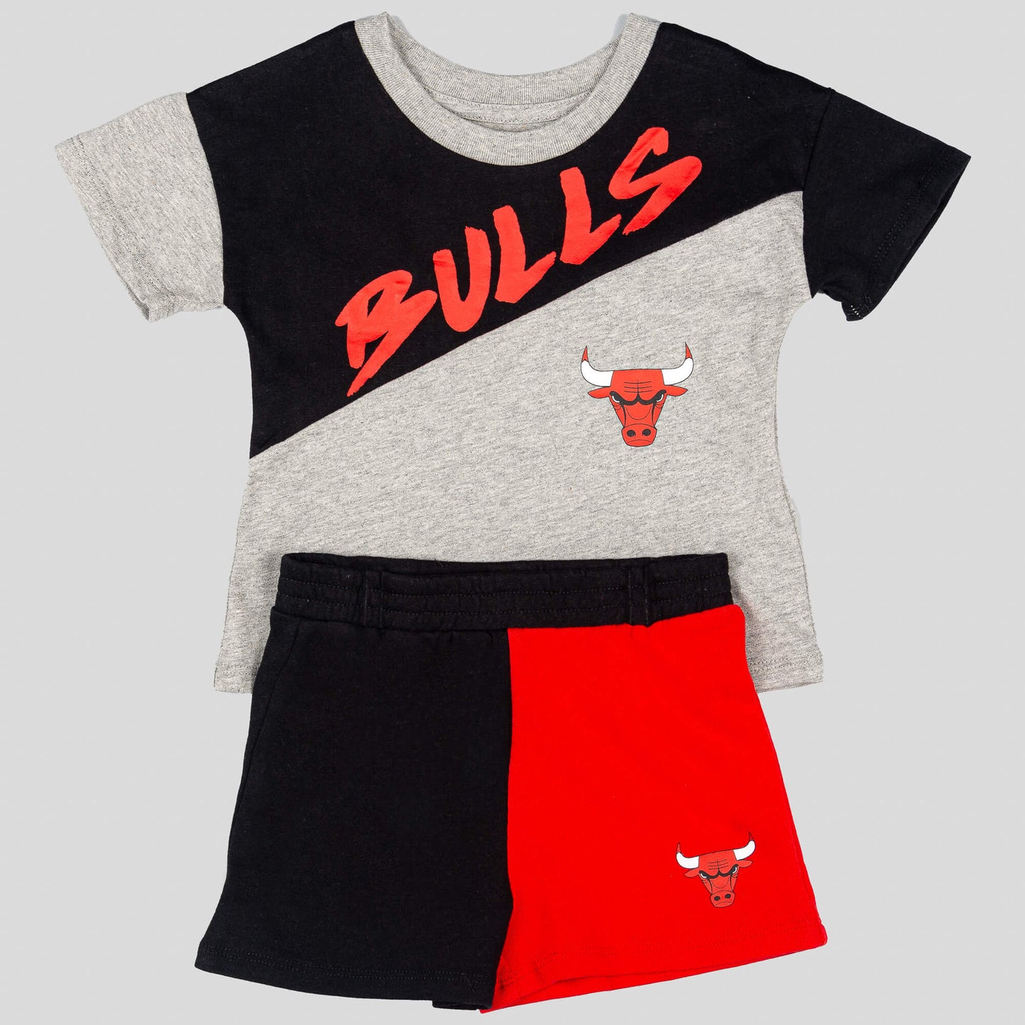 Detská súprava Outer Stuff NBA Super Star Short Set Chicago Bulls Grey šedá