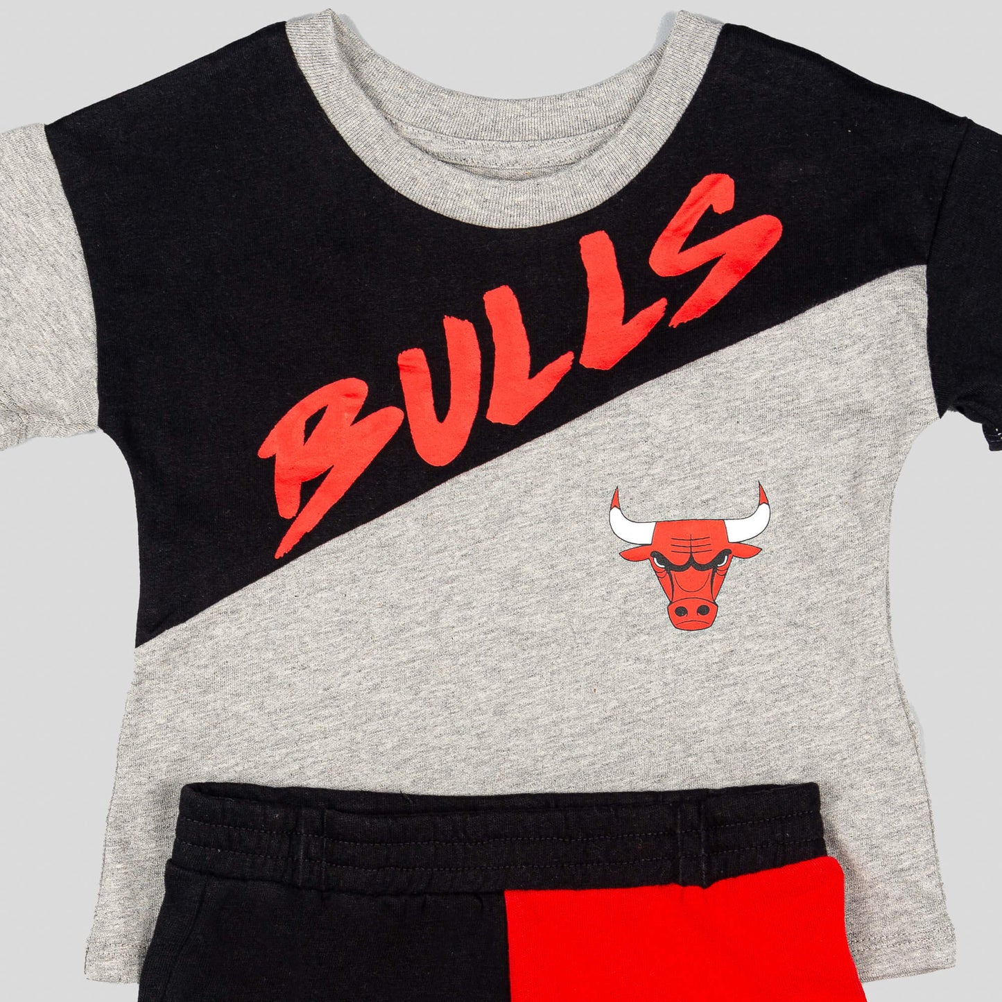 Detská súprava Outer Stuff NBA Super Star Short Set Chicago Bulls Grey šedá