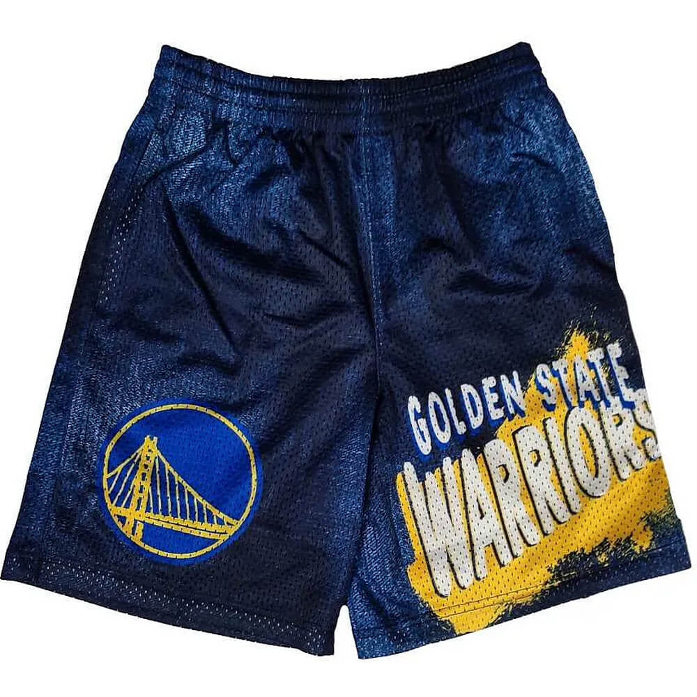 Detské basketbalové šortky Outerstuff NBA Heating Up' Short Golden State Warriors (od 8 do 20 rokov) modré