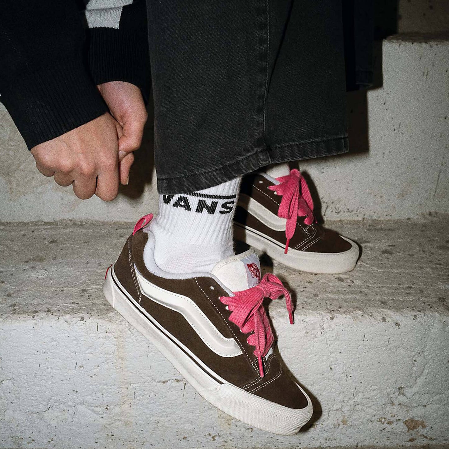 Vans Knu Skool RETRO COLOR BROWN/TRUE WHITE