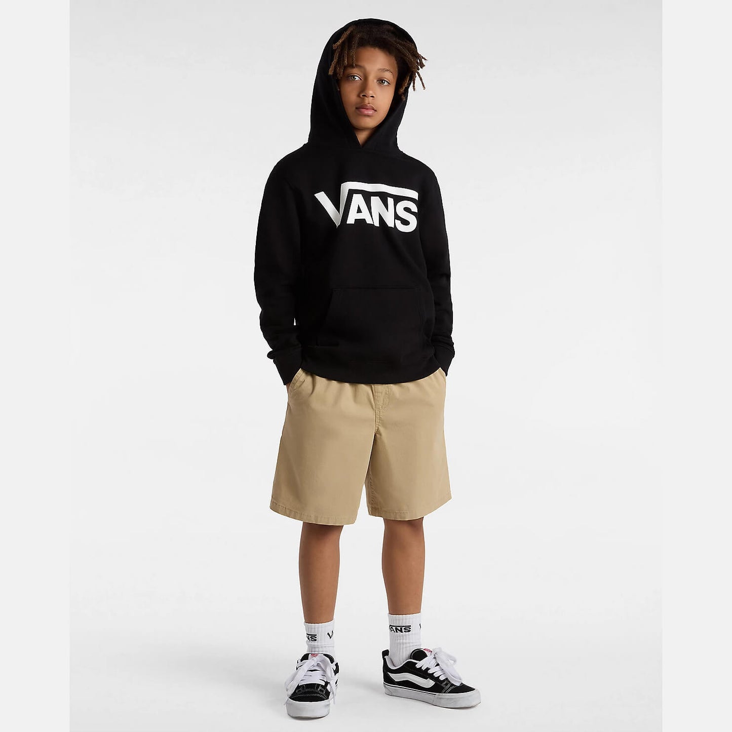 Detská mikina s kapucňou VANS CLASSIC PO čierna