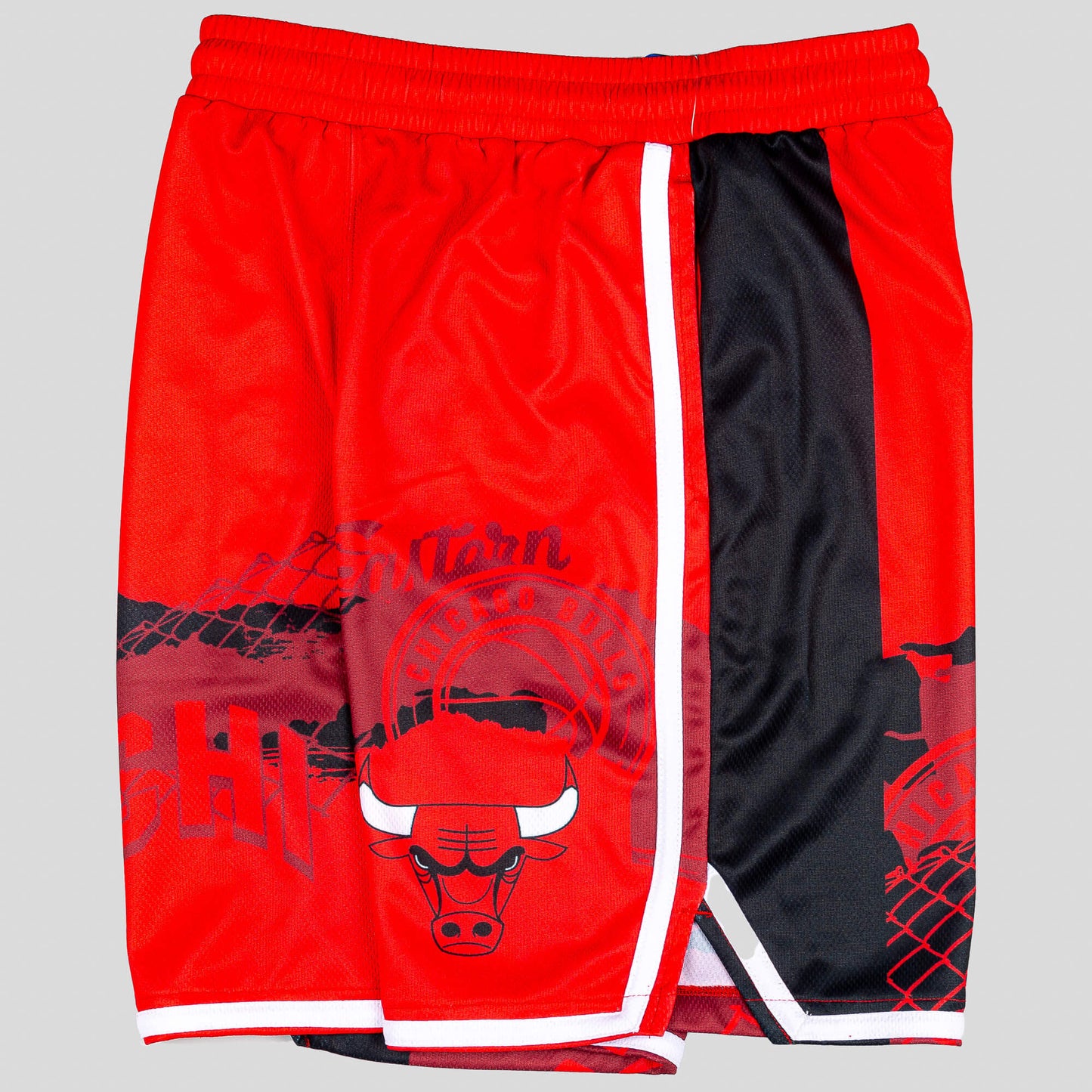 Detské basketbalové šortky OUTER STUFF NBA FADE AWAY BALLER SHORT CHICAGO BULLS (od 8 do 20 rokov) červené