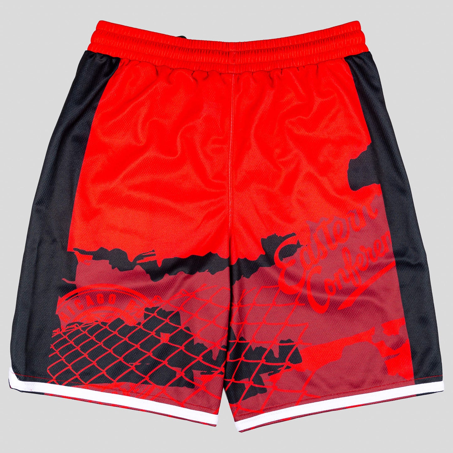 Detské basketbalové šortky OUTER STUFF NBA FADE AWAY BALLER SHORT CHICAGO BULLS (od 8 do 20 rokov) červené