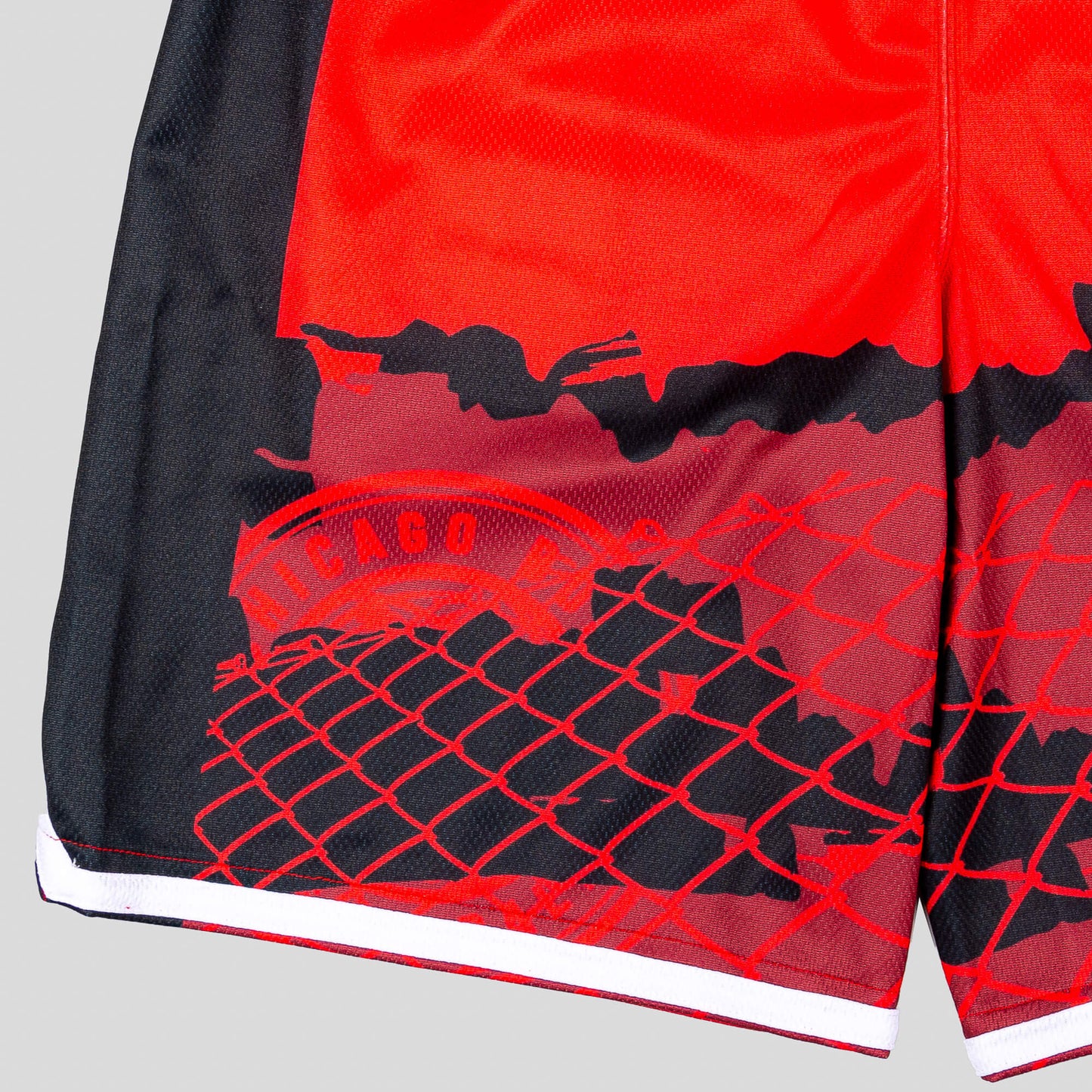 Detské basketbalové šortky OUTER STUFF NBA FADE AWAY BALLER SHORT CHICAGO BULLS (od 8 do 20 rokov) červené