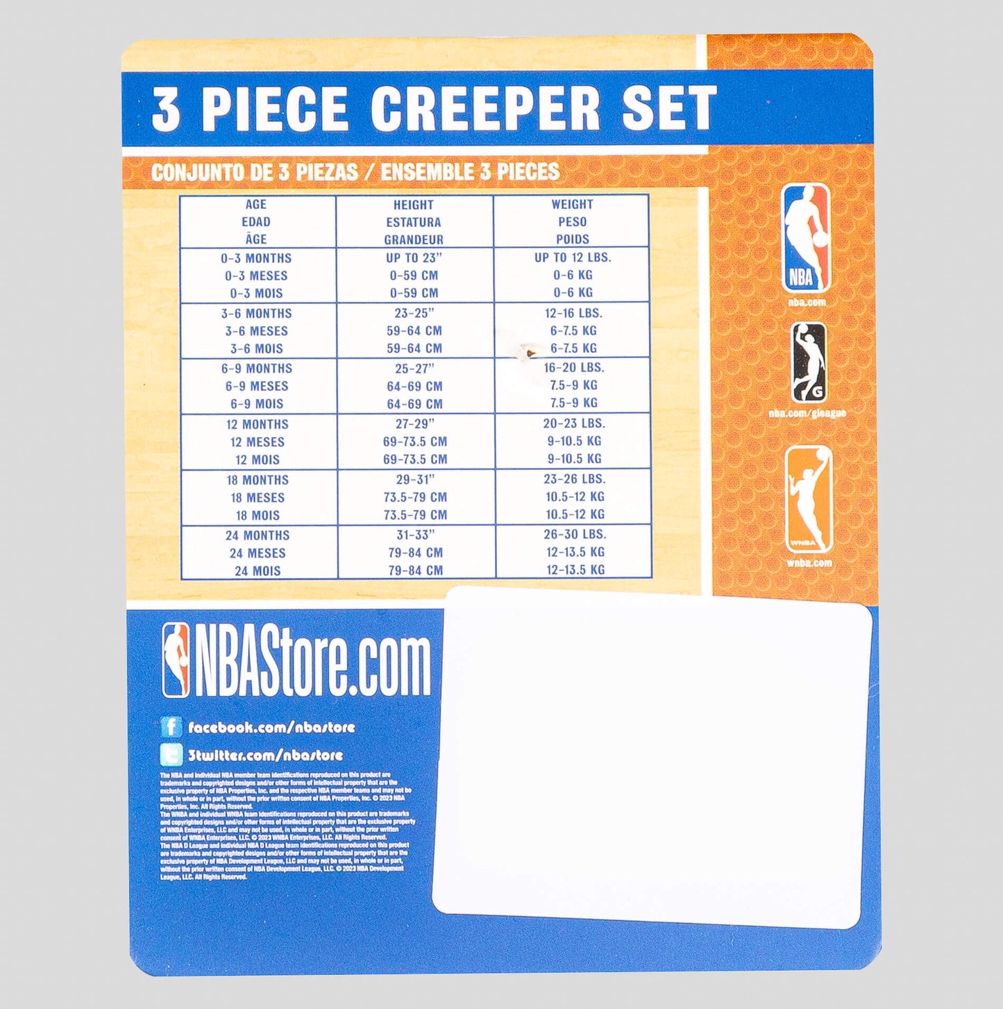 Detská súprava OUTER STUFF NBA SLAM DUNK 3PC SS CREEPER SET LOS ANGELES LAKERS žltá/fialová/čierna