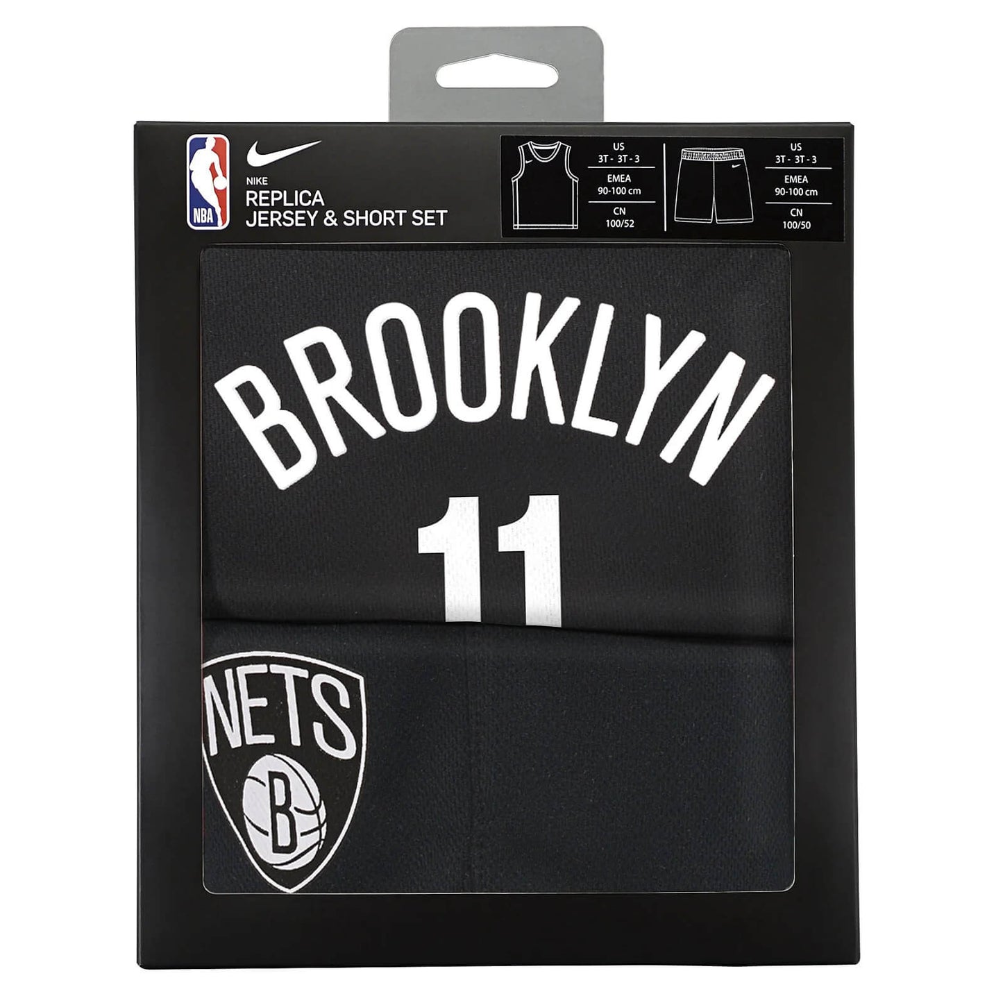 Basketbalový dres a šortky NIKE NBA REPLICA BOX SET - B4-7 BROOKLYN NETS KYRIE IRVING čierny