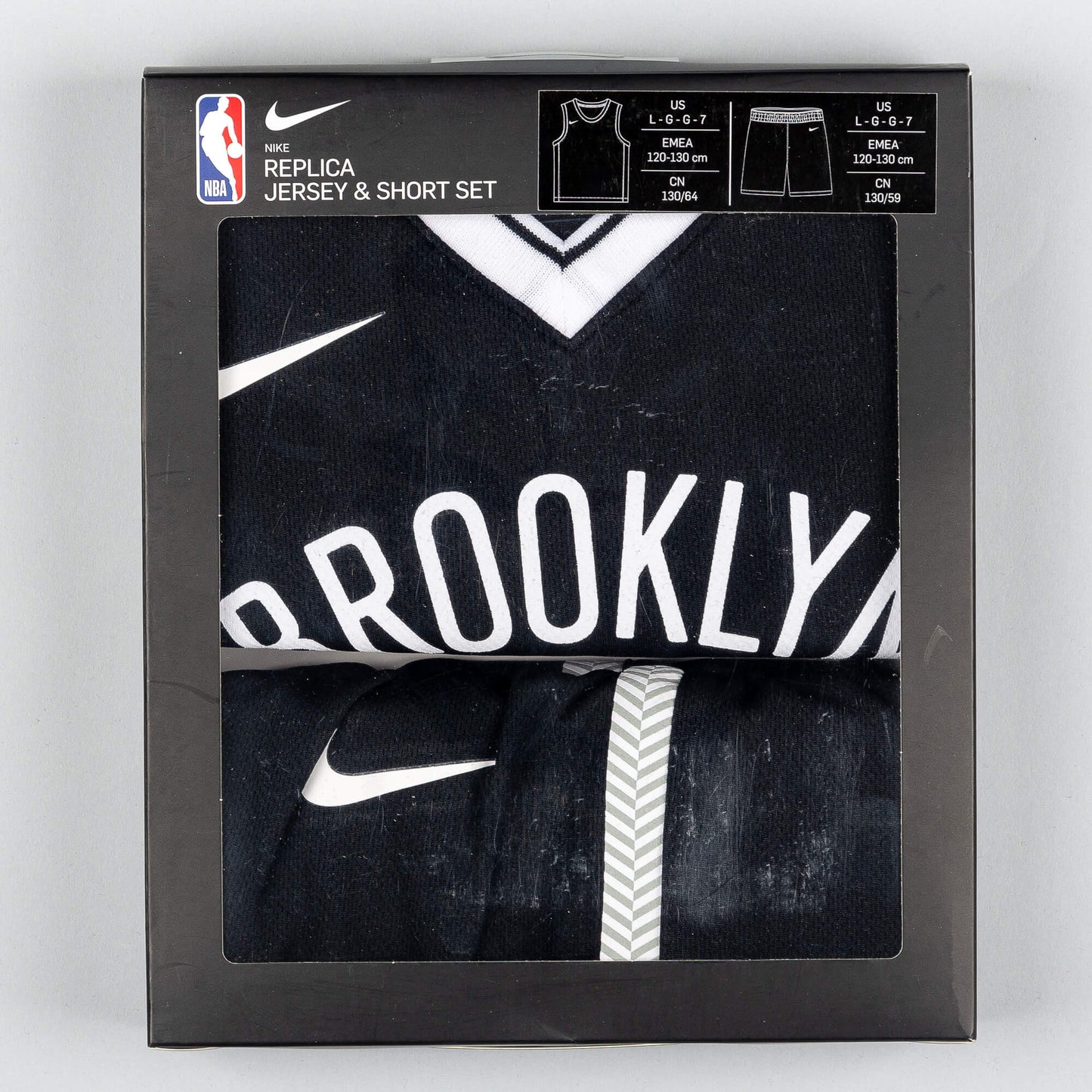 Basketbalový dres a šortky NIKE NBA REPLICA BOX SET - B4-7 BROOKLYN NETS KYRIE IRVING čierny