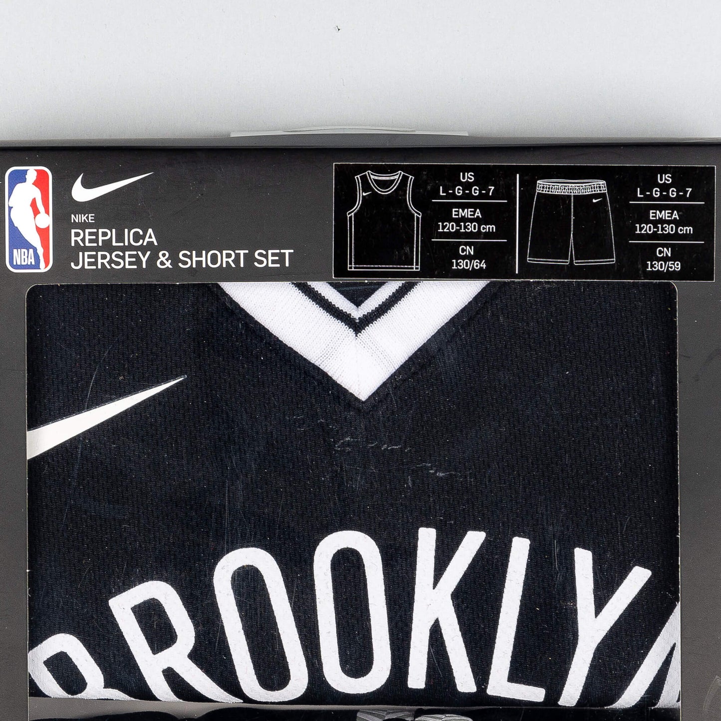 Basketbalový dres a šortky NIKE NBA REPLICA BOX SET - B4-7 BROOKLYN NETS KYRIE IRVING čierny