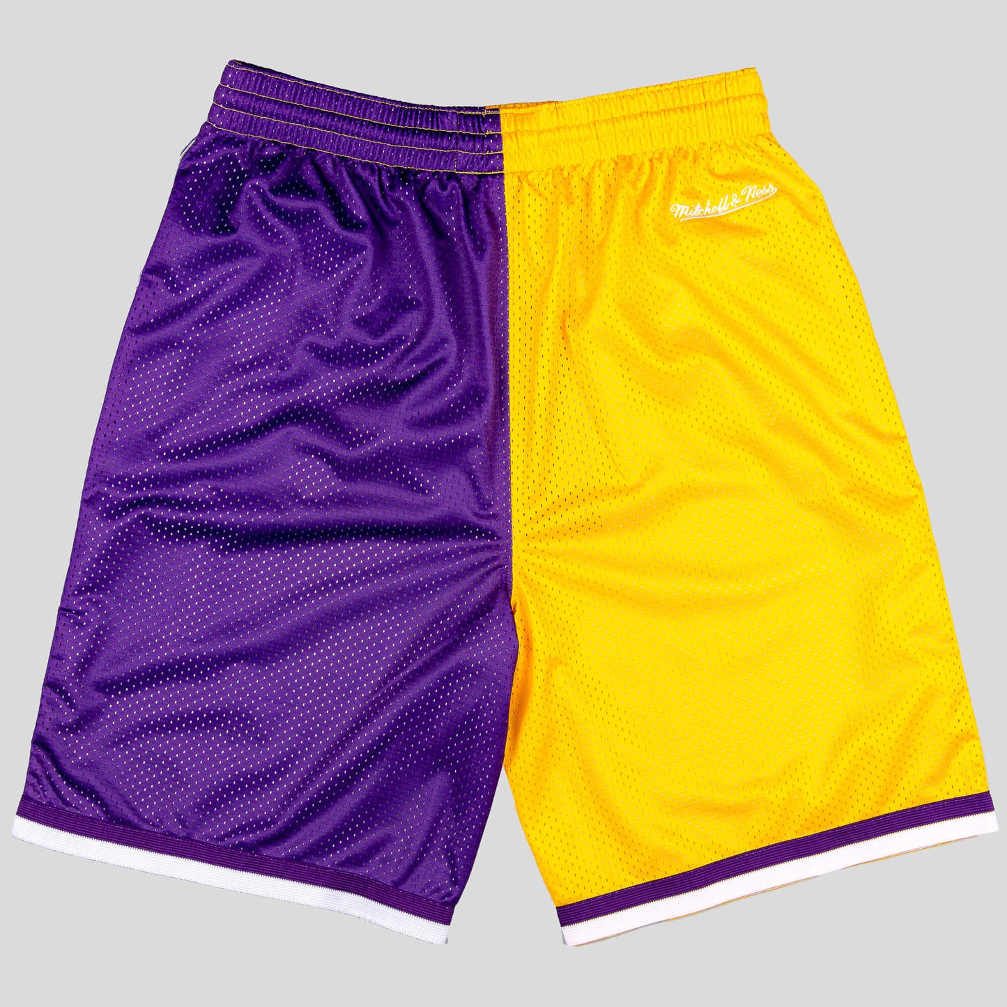 Mitchell And Ness Nba Big Face Shorts 5.0 - 8-20Y Los Angeles Lakers Yellow/Purple/White