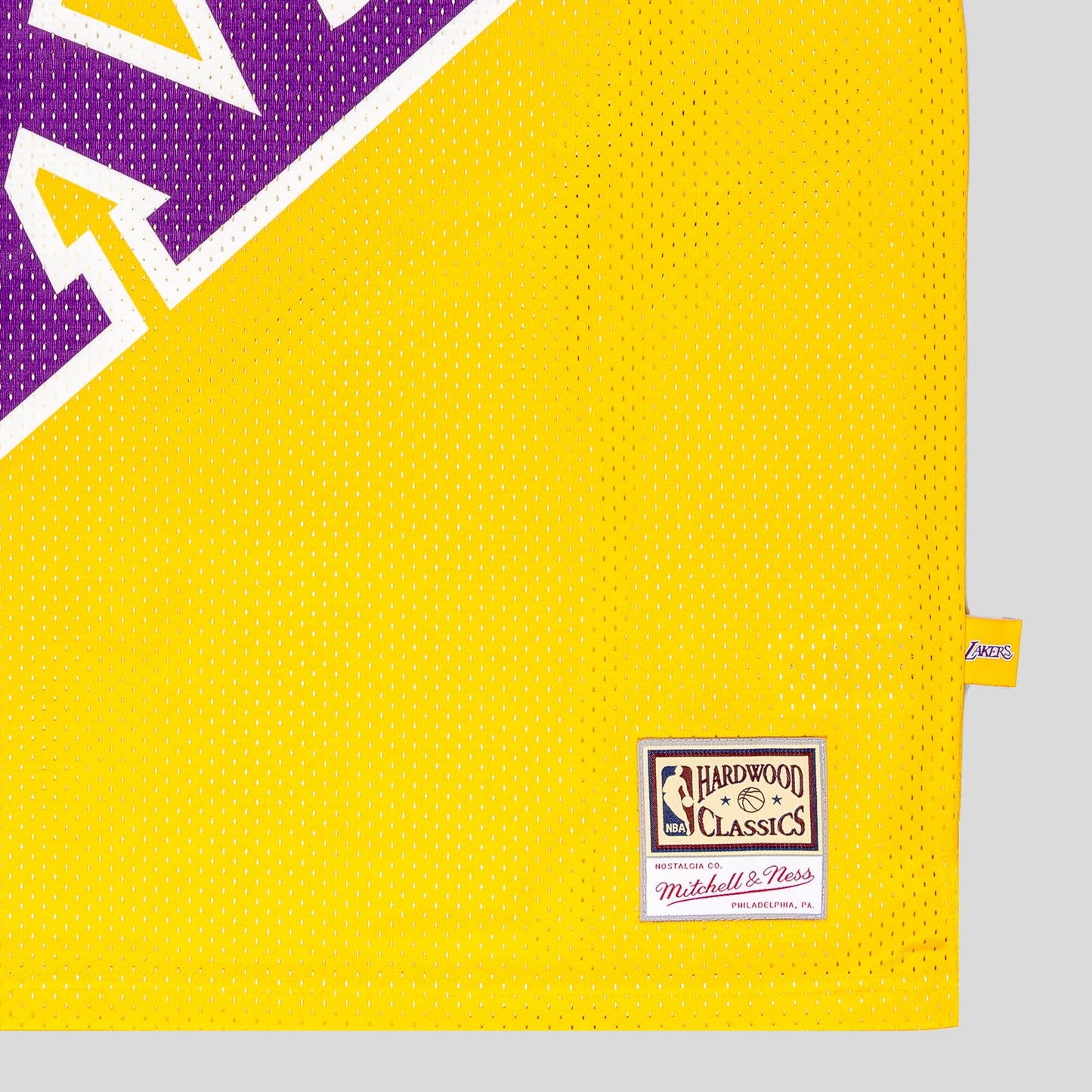 Detský basketbalový dres Mitchell & Ness NBA BIG FACE JERSEY 2.0 - 8-20 LOS ANGELES LAKERS žltý
