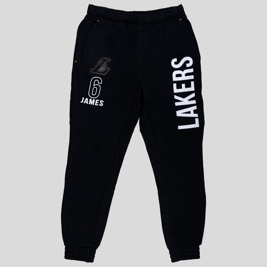 Tepláky OUTERSTUFF NBA OFF COURT FLEECE KNIT JOGGER P LOS ANGELES LAKERS - LEBRON JAMES čierne