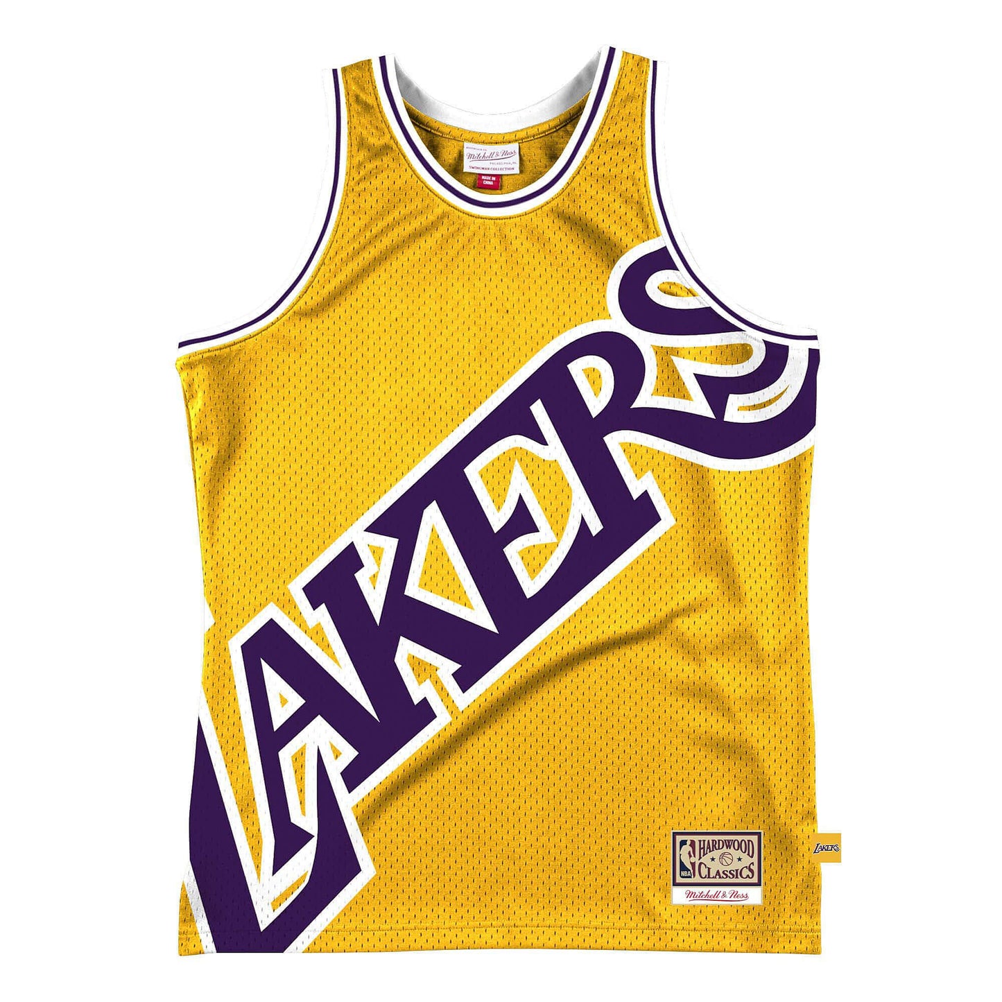 Detský basketbalový dres Mitchell & Ness NBA BIG FACE JERSEY 2.0 - 8-20 LOS ANGELES LAKERS žltý