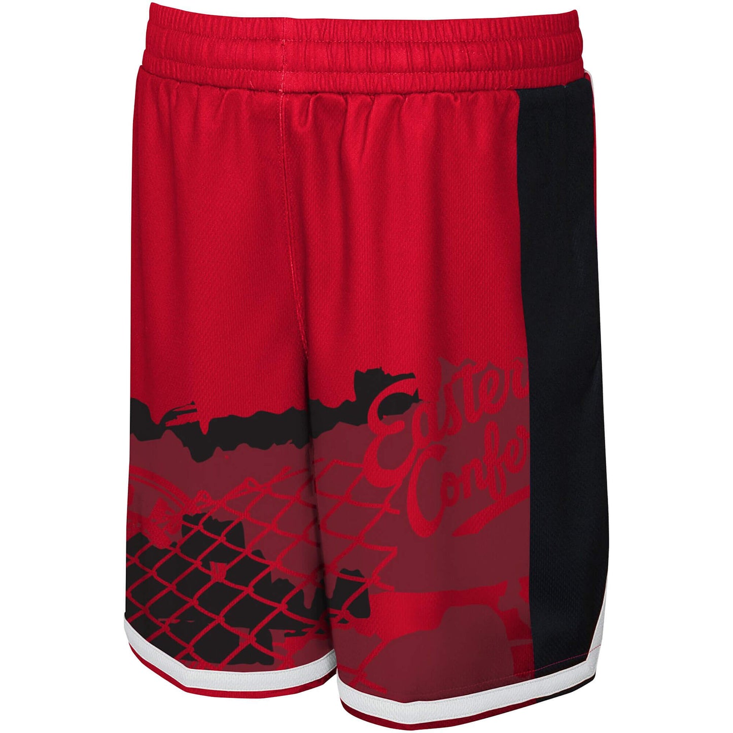 Detské basketbalové šortky OUTER STUFF NBA FADE AWAY BALLER SHORT CHICAGO BULLS (od 8 do 20 rokov) červené
