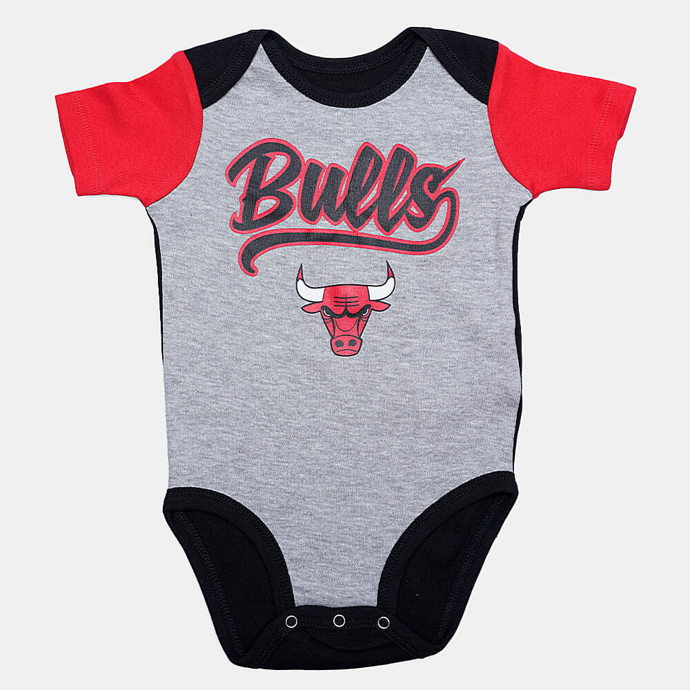 Detská súprava OUTER STUFF NBA BUZZER BEATER CREEPER HAT BOOT CHICAGO BULLS čierna/šedá