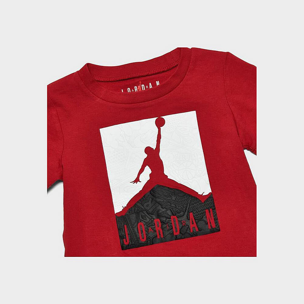 Detská súprava Nike Air Jordan Sets Junior červeno/čierna