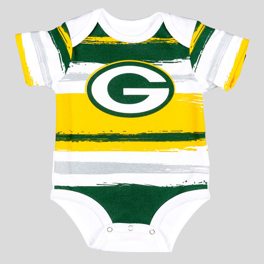 Outer Stuff Team Favorite SS Creeper (newborn) Packers White/Green