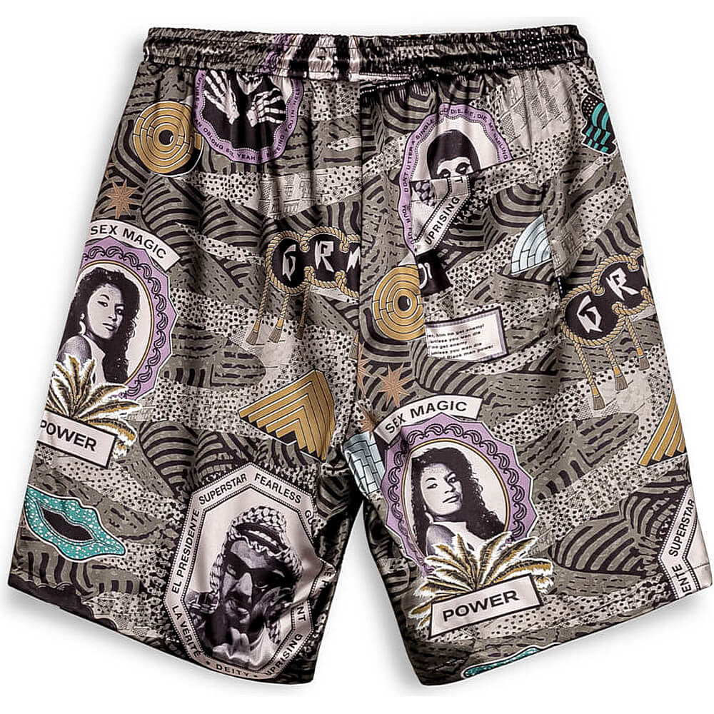 Grimey Supastar Satin Short Green