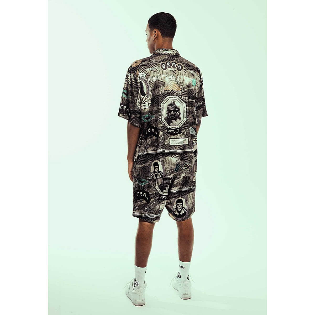 Grimey Supastar Satin Short Green