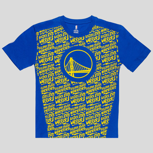 Outer Stuff Exemplary Ss V-Neck Tee Golden State Warriors Blue/Yellow