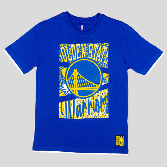 OUTER STUFF NBA COURT CULTURE SS TEE GOLDEN STATE WARRIORS ROYAL