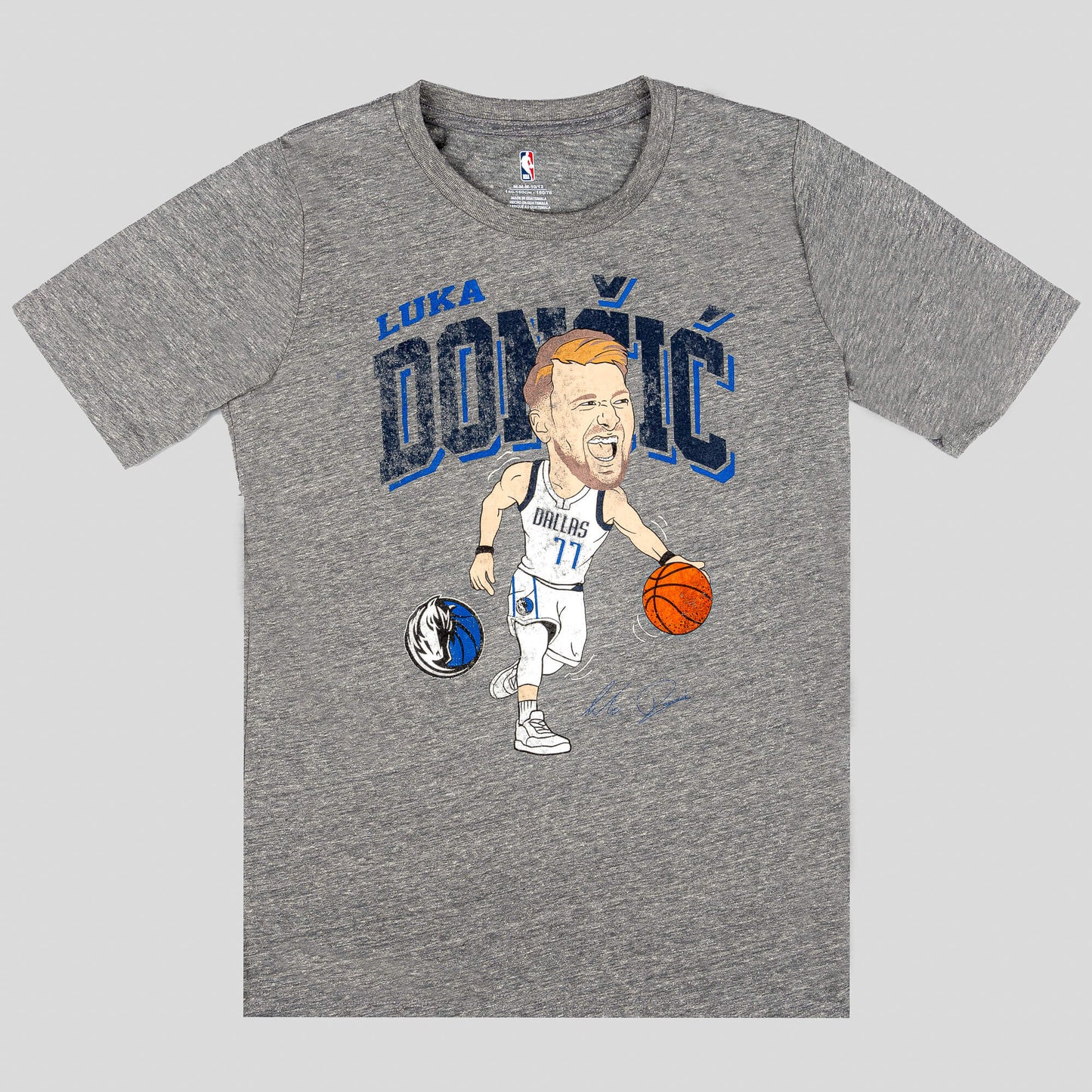 OUTER STUFF NBA COURT SIDE SS TRIBLEND TEE DALLAS MAVERICKS DONCIC LUKA Dk. Grey